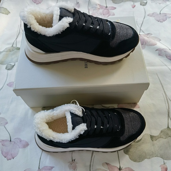 Brunello Cucinelli Fleece-Lined Casual Shoes - Picture 6 of 6